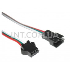 Вилка NPPG-03 и розетка NPPW-03 / с проводом 24AWG, L=100mm 