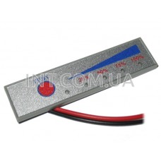 Индикатор уровня заряда аккумуляторов Li-Ion, 3S, 12.6V, 18650, светло-серый 