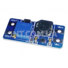Повышающий DC-DC преобразователь на MT3608 (XY-016) / Uin=2...24V, Uout=5...28V, Iout=2A, конт. площ
