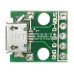 Переходник гнездо USB micro - DIP5 (2.54mm) / на плате с отв. для крепления / 16x14mm 
