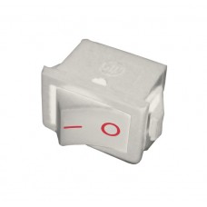 Переключатель клавишный микро / 250V / 2A / 2 контакта / без подсветки / белый / 13x9mm