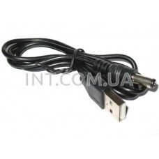 Кабель USB A - DC 5,5x2,1mm / L=1m