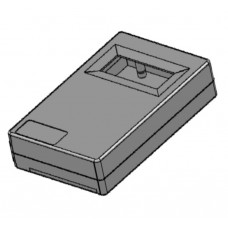 KM33C / корпус / 118x74x28mm / окно под LCD дисплей, отсек для батарей, черный