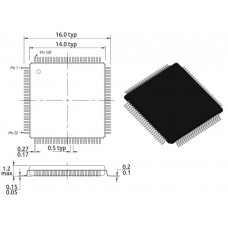 AT91M40800-33AI / 32-бит микр-р / TQFP100 / Atmel