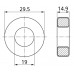 Сердечник - кольцо / R29.5 х 19 х 14.9 / N87 (M2000) / B64290-L647-X87 / EPCOS
