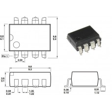 HCPL-3180-500E / опто-драйвер IGBT/MOSFET / SMD8