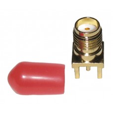 SMA001 / Гнездо (розетка) прямое, на плату / KLS