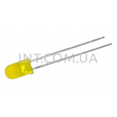 Светодиод / 5mm матовый / желтый, мигающий / 590nm / FD-5WY-J1.5 / 1000mcd / 20mA / 20° / FEDY