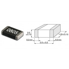 162K Om / SMD 0805 / 1% / 10 шт.