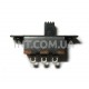 Переключатель движковый / 50VDC / 0.5A / 3 контакта / KLS7-SS02-12F16-EG-4.0 / ON-ON