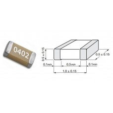 1mkF / 6.3V / SMD 0402 / X5R / 10 шт. 