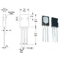 Симистор / BT134-600E / I=4A / U=600V / Igt=2,5...10mA / SOT82