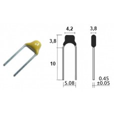 10nF / 50V / многосл. керам. / X7R / ±20% 