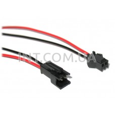 Вилка  JST-02 и розетка  JST-02 / с проводом 22AWG, L=100mm