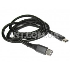 Кабель USB type C (тип C) - USB type C (тип C) / L=1m / Veron, черный