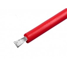 Провод / 14 AWG (2.1 mm2) / красный / 1 m / силиконовый, 3kV, 41х0.254