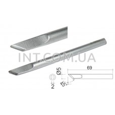 Жало сменное к паяльнику / 905 / типа нож (матовое покрытие), 40W, 69x5mm