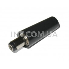 Штекер питания DC / 5,5х2,1х9,5mm / на кабель, пластик, без амортизатора