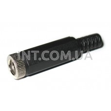 Гнездо питания DC / 5,5х2,1mm / PC-GP2.1 / на кабель, пластик 