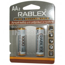 Аккумулятор / Ni-MH / 1000 mAh / 1.2V / AA / Rablex