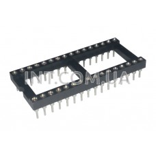 Панелька DIP32 / шаг 2,54 mm / широкая / 32 контактов / KLS1-217-32-Z-2 / цанговая