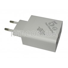 ACDC / P=15W / Uout=5V / TC06 / адаптер в розетку / 3xUSB / белый корпус 