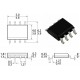 IRF7304 / транзистор 2xP-канал / Id=4.3A / Uds=20V / Rds=90mΩ / SO8 / IR