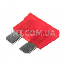 Предохранитель автомобильный 10A / H=18.8mm, цвет красный