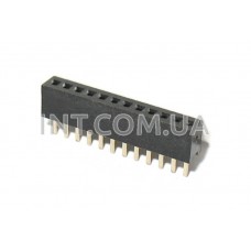 PBS1.27-12 / гнезда на плату однорядные / 1x12 / шаг 1.27mm