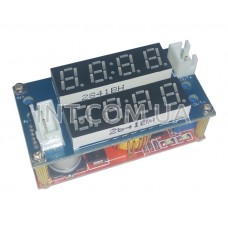 Понижающий DC-DC на XL4015 / Uin=8...36V, Uout=1,25...32V, Iout=3A / встр. вольтметр-амперметр