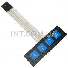 Клавиатура 1x4 / 4 кнопки / для Arduino, AVR, PIC 