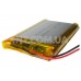 Аккумулятор / Li-Po / LP803759 / 2000 mAh / 3.7V / 10×34×50 mm / 2 провода / с защитой