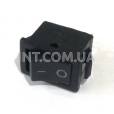 Переключатель клавишный микро / 250V / 3A / 2 контакта / без подсветки / черный