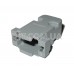 DP-09C (kls1-db-09p-s-g) / корпус для розетки серии D-SUB, серый пластик + крепеж