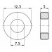 Сердечник - кольцо / R12.5 x 7.5 x 5 / N87 (M2000) / B64290-L44-X87 / EPCOS
