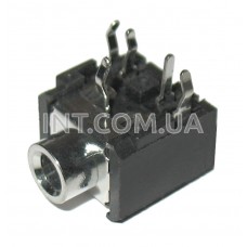 Гнездо аудио / 3,5 mm / стерео / монтажное / 5 выводов / пластик / PJ-306