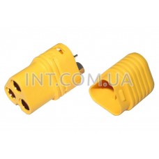 Штекер питания DC / MT60-M / на кабель, пластик, с колпачком, для высокотоковых цепей, 3 вывода