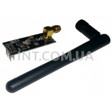 Радио-модуль приемопередатчик на NRF24L01p / 2.4 GHz / PA and LNA, внешняя антенна / SPI 