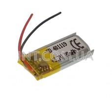 Аккумулятор / Li-Po / 401119P / 80 mAh / 3.7V / с защитой / 40x19x1,9mm / 2 провода