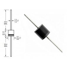 Диод выпрямительный / 20A10 / I=20А / U=1000V / P-600 (R-6) case