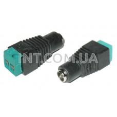 Гнездо питания DC / 5,5х2,5xmm / на кабель, с клеммной колодкой