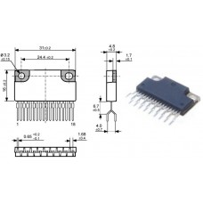 SLA7024ME / драйвер униполярного шагового двигателя, 46V, 1.5A / PowerTab SIP18 / ALLEGRO