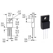 2SK3567 / транзистор N-канал / Id=3.5A / Uds=600V / Rds=1.7Ω / TO-220F / TOSHIBA