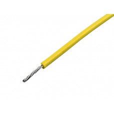 Провод / 24 AWG (0.21 mm2) / желтый / 1 m / силиконовый 