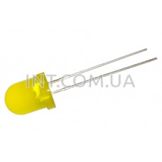 Светодиод / 8mm матовый / желтый 585nm / FYL-8003-YD / 30mcd / 60° / FOR YARD 