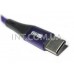 Кабель USB A - USB type C (тип C) / L=0.5m / фиолетовый, тканевая оплетка