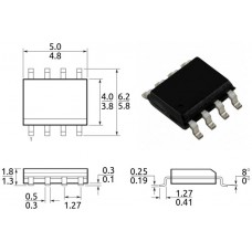 APM4953 / транзистор P-канал / Id=4.9A / Uds=30V / Rds=80mΩ / SO8 / ANPEC