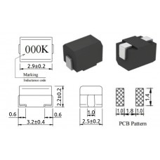 Дроссель / 100mkH / I=40mA / CM3225-101KSB / SMD / 3.2x2.5x2.2mm