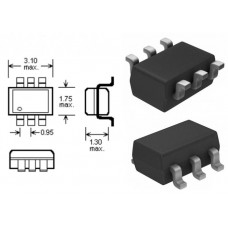 AOZ1280CI / имп. рег. напр. пониж. / Uin=3...26V,  Uout=0.8...23V, Iout=1.2A, f=1.5MHz / SOT23-6L