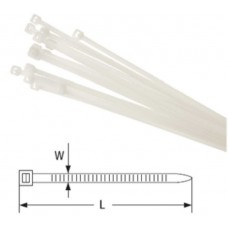 Хомут кабельный / 150x2.5 mm / 100 шт. / белый
